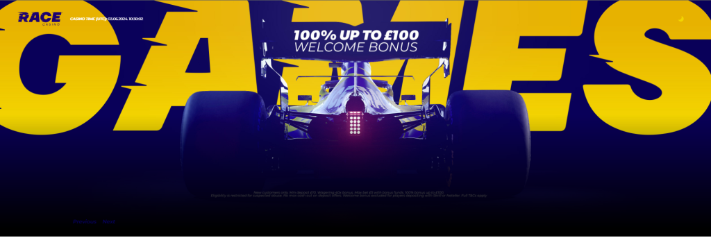 Race Casino Bonuses